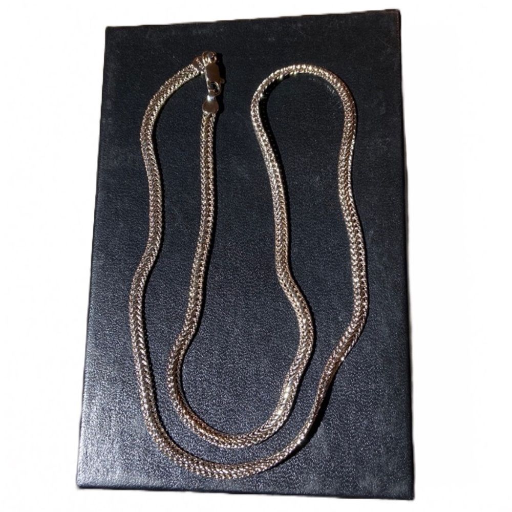 24k Gold Plated Silver Thick Cable Necklace